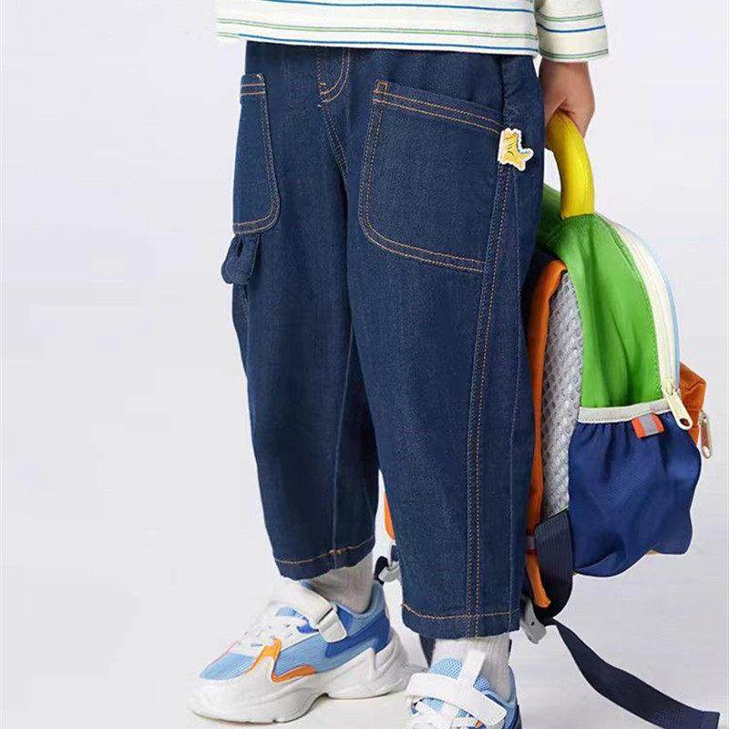 儿童牛仔裤男童女童宽松罗卜裤夏薄款2024新款童装宝宝天丝裤子潮,童装/婴儿装/亲子装,儿童牛仔裤,淘宝优惠券,粉丝福利购,淘宝优惠卷