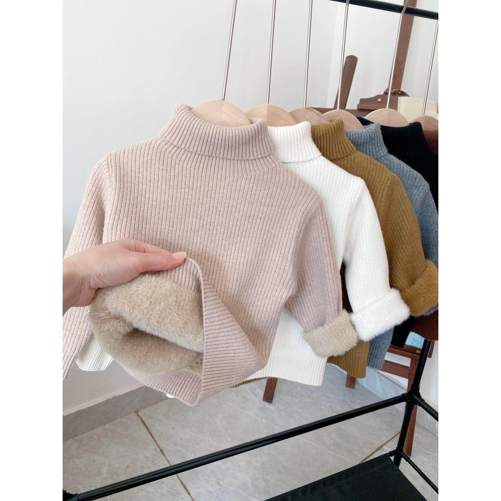 一体绒男童高领毛衣打底衫儿童紧身弹力衫新款秋冬季加绒小童装女,童装/婴儿装/亲子装,毛衣/针织衫,淘宝优惠券,粉丝福利购,淘宝优惠卷