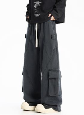 ZSEE工装裤男女秋冬新款美式潮牌覆古宽松直筒垂感休闲伞兵长裤