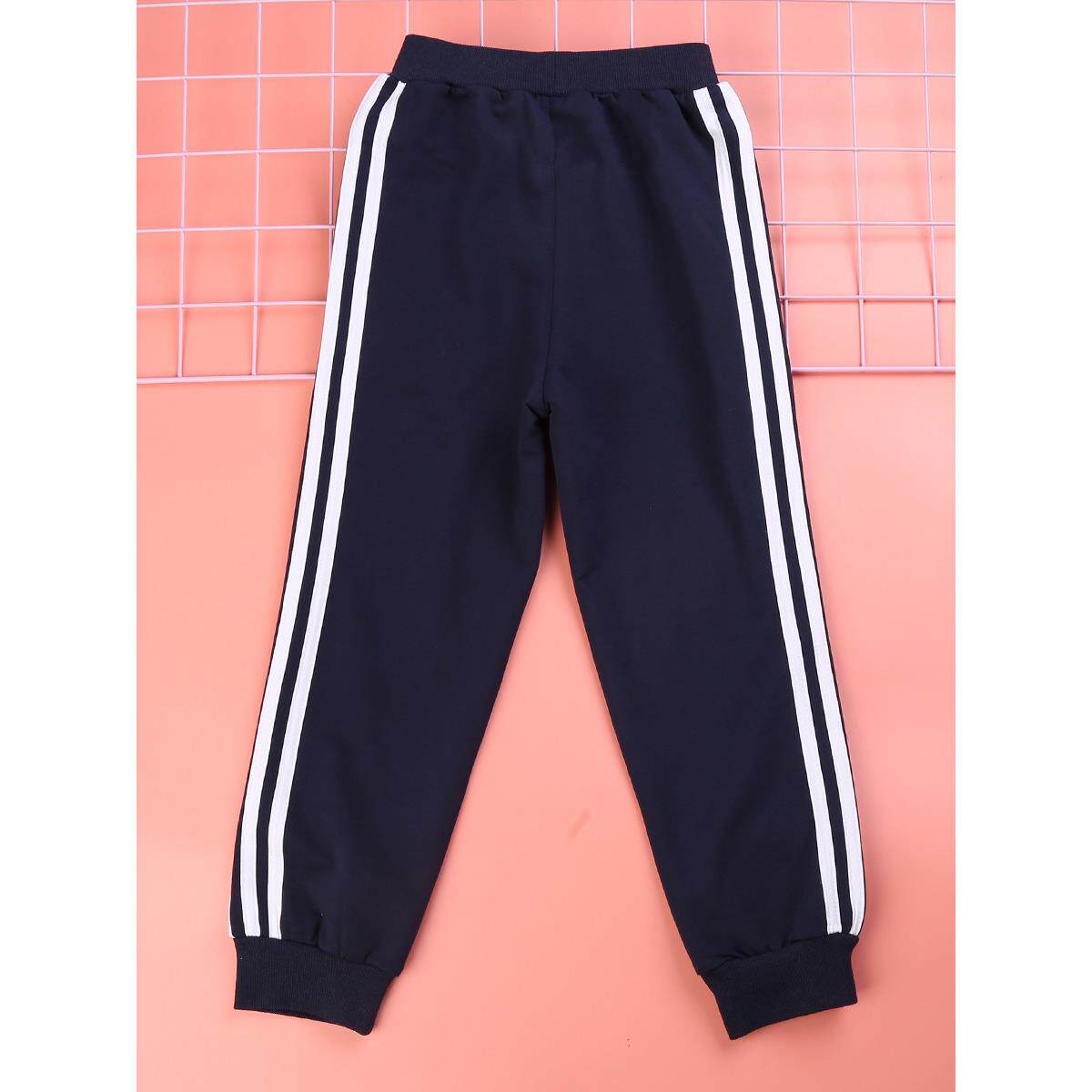 儿童长裤中小学生校服春秋装双杠裤子小孩运动裤男童女童纯棉童装