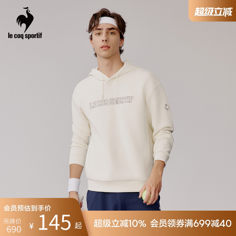 乐卡克法国公鸡秋冬男女连帽卫衣