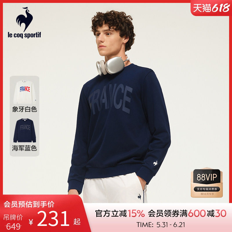 【周日制服】乐卡克法国公鸡男款运动休闲圆领卫衣