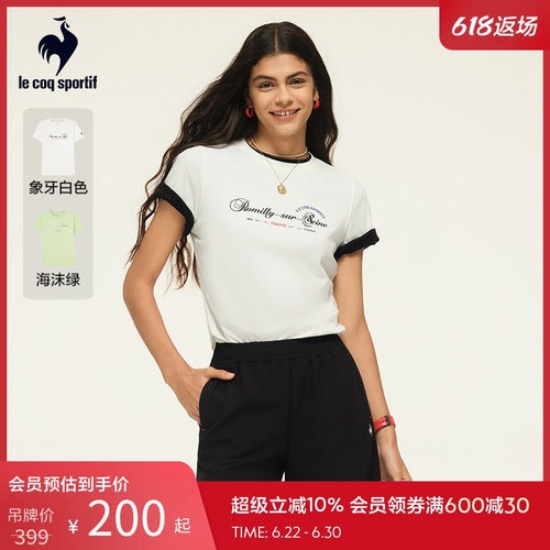 女款时尚运动短袖T恤乐卡克