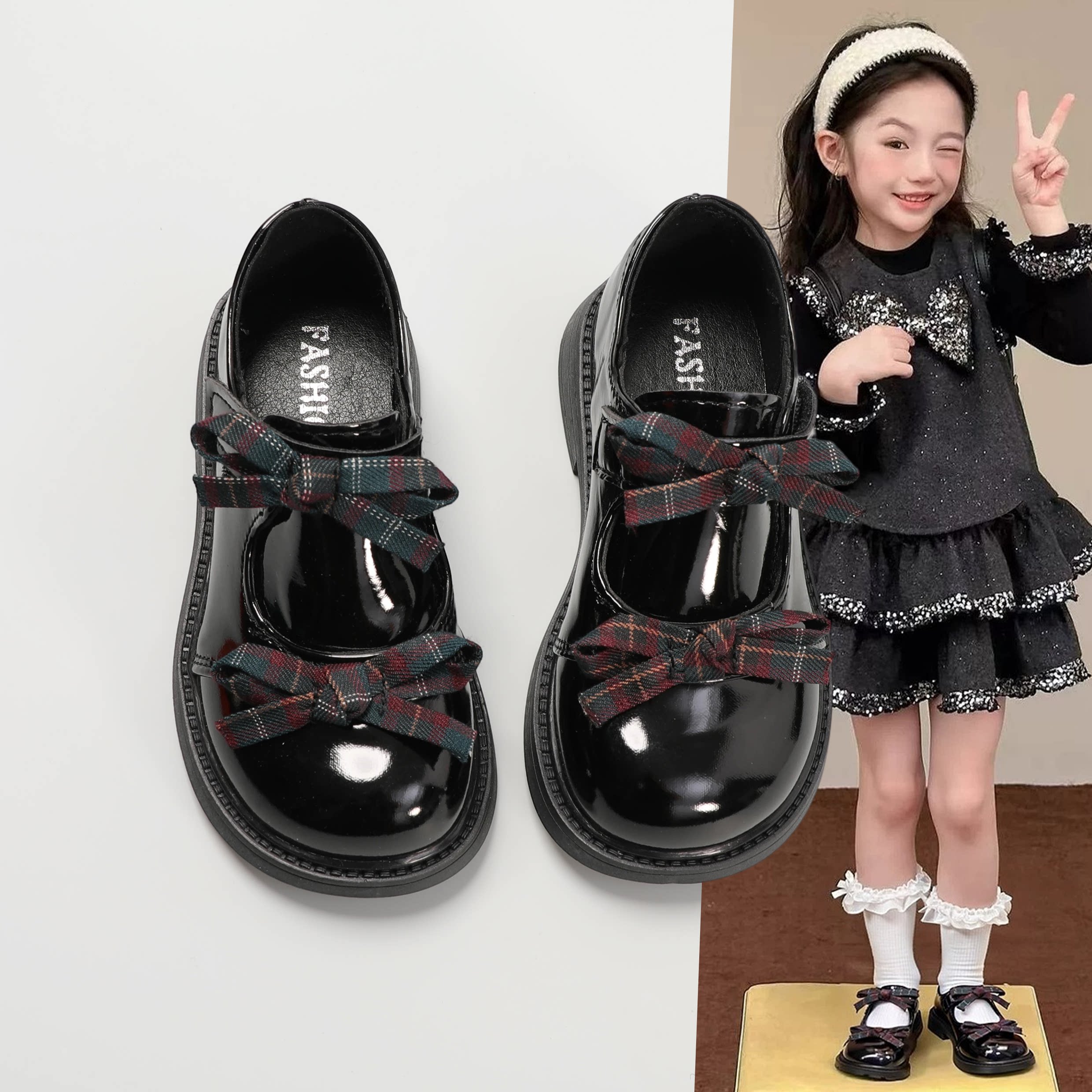 女童洛丽塔小皮鞋JK制服鞋图片