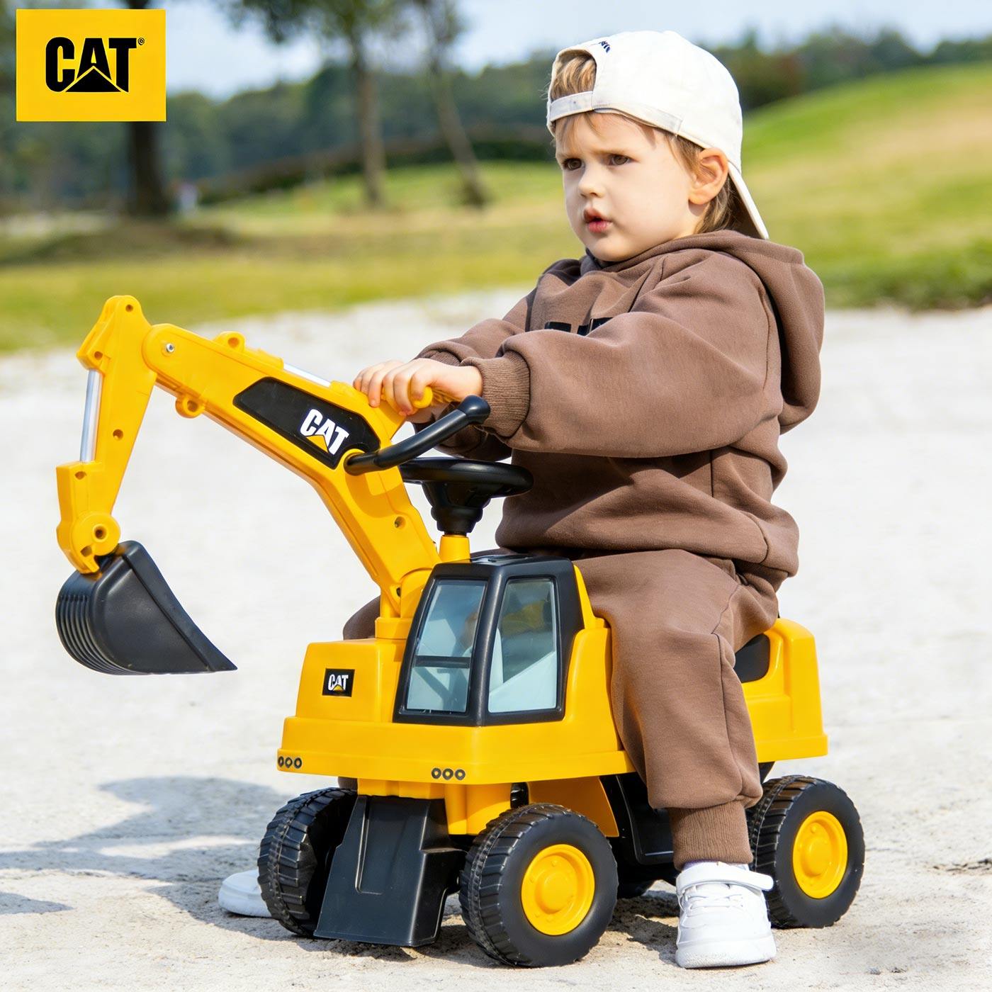 CAT卡特工程车儿童挖掘机可坐人大号滑行玩具车男女孩宝宝挖土机,玩具/童车/益智/积木/模型,惯性/回力/滑行玩具,淘宝优惠券,粉丝福利购,淘宝优惠卷