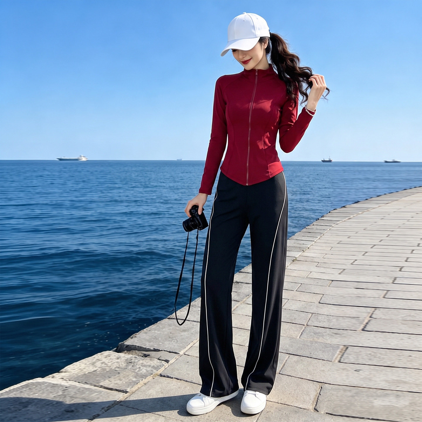 2026网红宽松显瘦洋气短裤两件套潮流运动套装女秋装新款3700