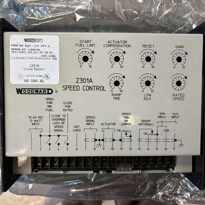 可维修-标价，全新，WOODWARD 2301A速度控制器