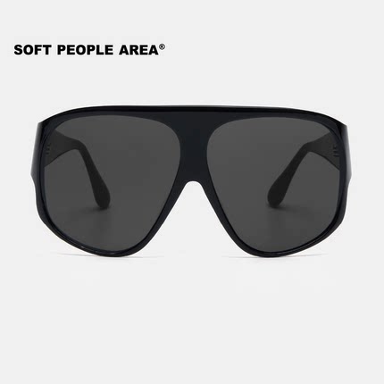 SOFT PEOPLE AREA-KELLY(墨镜)曲面飞行员大框眼镜太阳镜板材素颜