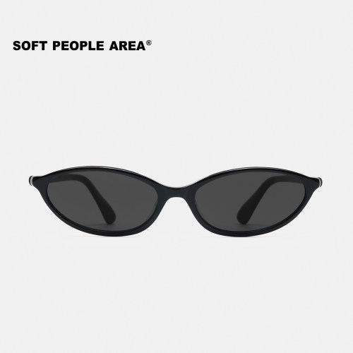 SOFT PEOPLE AREA-KOUR(墨镜)猫眼椭圆框眼镜板材镜架太阳镜素颜