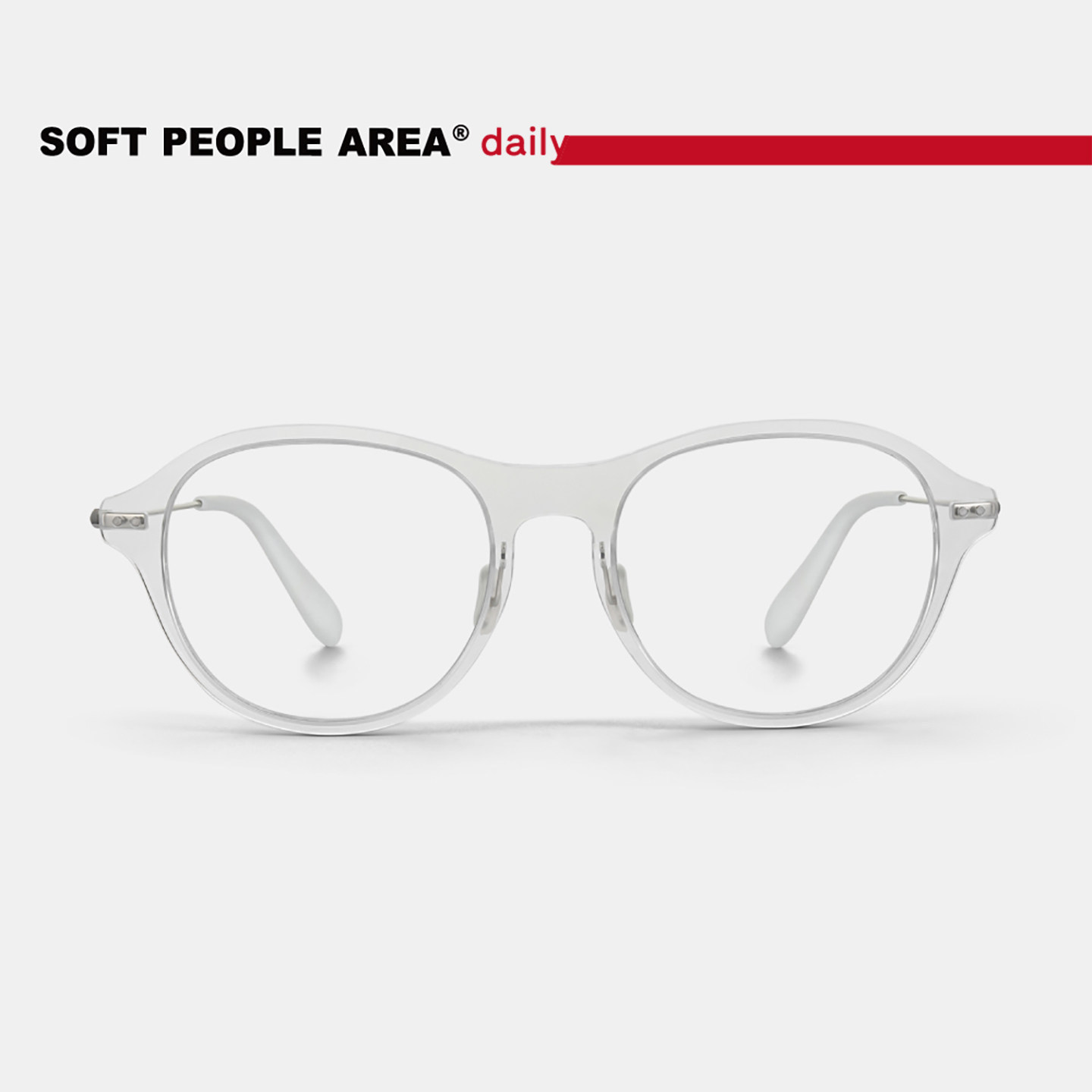 SOFT PEOPLE AREA-daily GLUE(光学)圆框眼镜超轻钛金属合金镜框