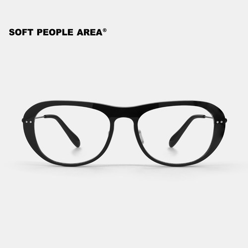 SOFT PEOPLE AREA-TRIPP(光学)圆框眼镜板材超轻钛架镜框通勤素颜