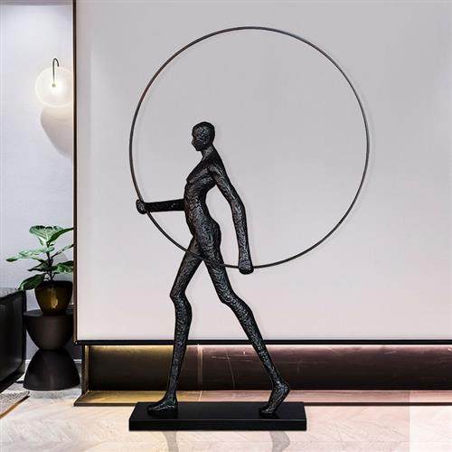 户外公园新品玻璃钢发光任务雕塑商场玻璃钢框框发光雕塑摆件