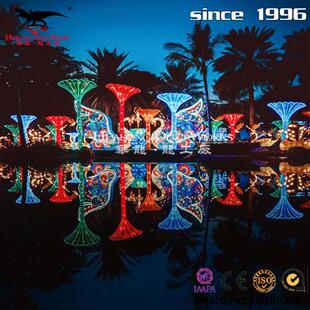 兔年新款 宵节艺术灯会灯展城市亮化美陈. 大型花灯彩灯春节元