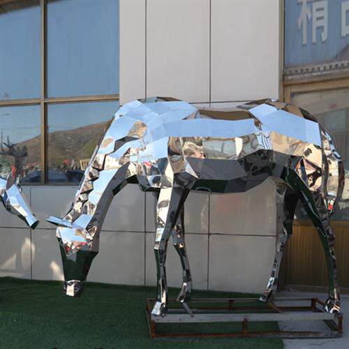 不锈钢马雕塑金属镂空艺术马雕像小区楼开盘装饰品动物摆件