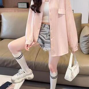 女2025春秋设计感小众穿搭长袖 防晒衬衫 衬衣外套潮流 质量法式 原版