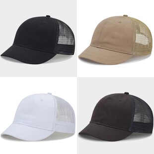 短帽沿透气网帽短帽檐帽子女棒球帽夏季短沿夏款小檐女夏时尚鸭舌