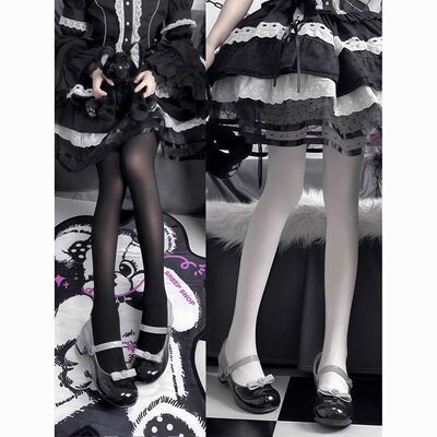 天鹅绒80D微透肉洛丽塔连裤袜