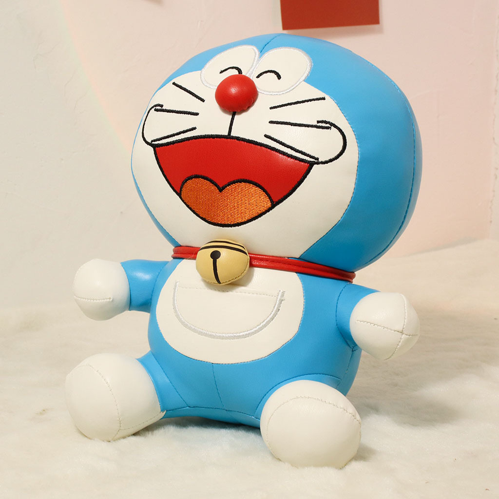 哆啦a梦正版礼盒装公仔蓝胖子毛绒玩具机器猫大号玩偶送儿童礼物