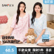 家居服516573 甜美外穿短袖 三福女春夏季 绵绵带胸杯抗菌睡裙