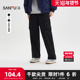男士 工装 口袋休闲裤 三福2025冬季 抽绳橡筋腰宽松长裤 512085
