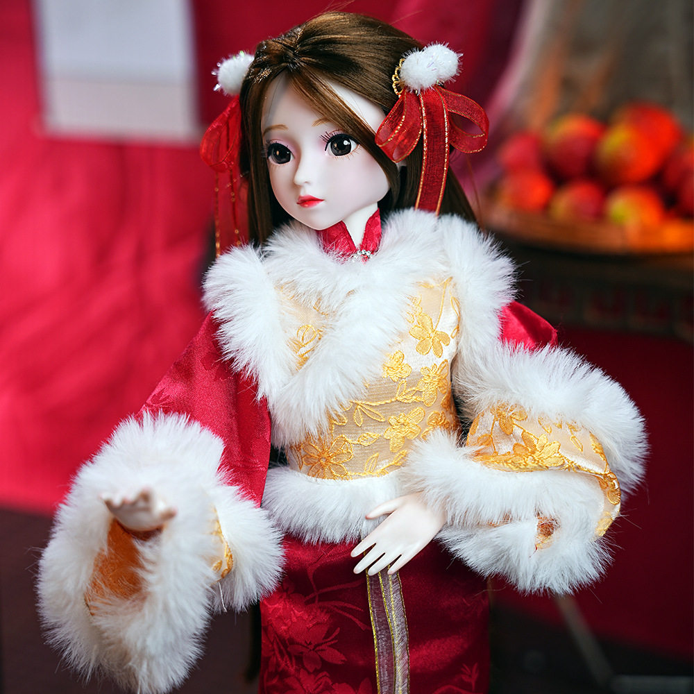 德必胜娃娃冰雪皇后以安3分bjd古风以安仿真玩具娃娃生日礼物古装