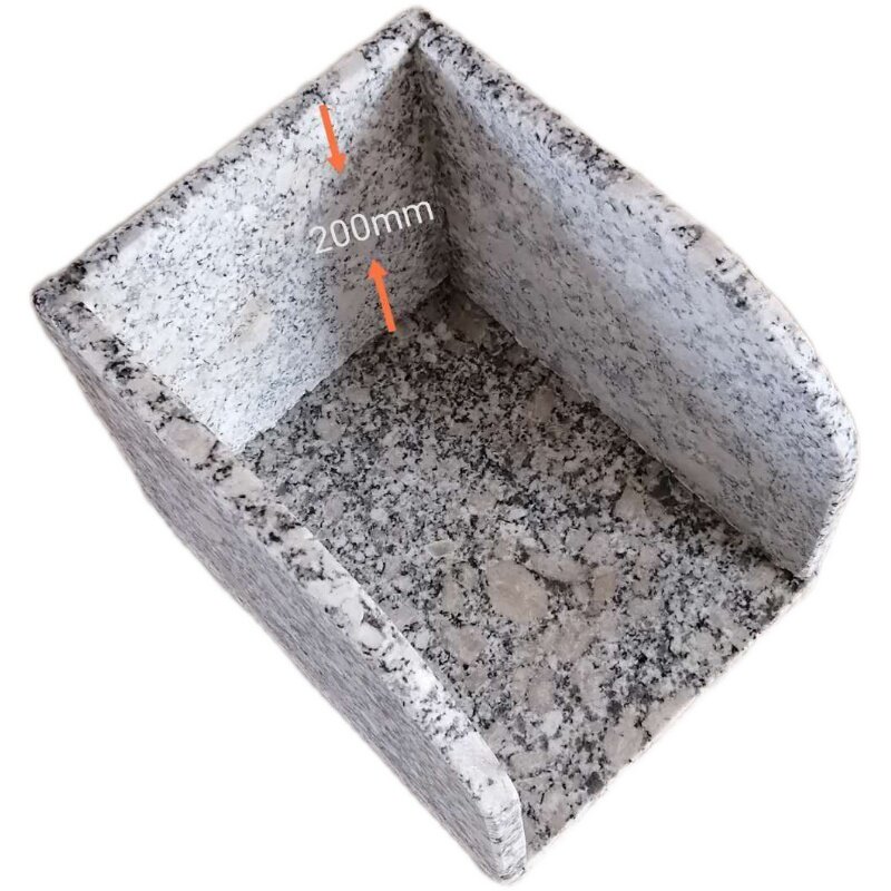 天花岗岩大滴石水簸然箕雨水斗水石落水管排水管下方接理头水簸箕