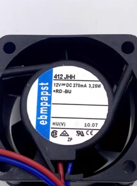 全新原装德国Ebm-papst风扇专售TYP 412JHH 4025 12V 3.25W