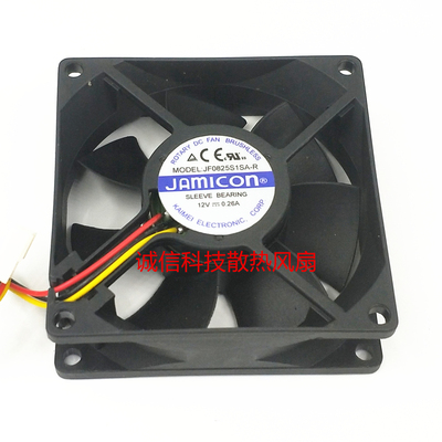 JF0825S1SA-R JF0825S1SAPR全新UPS滚珠风扇3线JAMICON 12V 0.26A