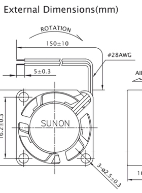 MF20100V2-1000U-A99 2010 5V 0.40W 2厘米/CM静音 散热风扇2CM