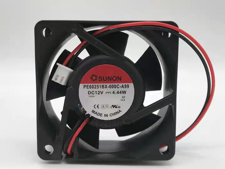 全新SUNON建准风机PE60251BX-000C-A99 6025 12V 4.44W 60*60*25
