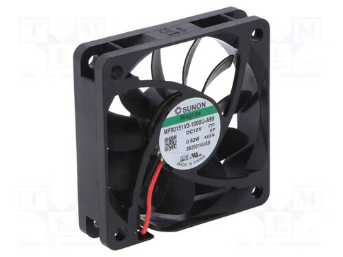 MF60201V3-1000C-G99 建准 6020 12v 0.58w 磁悬浮静音风扇6CM