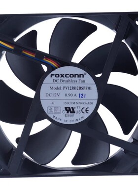 原装FOXCONN富士康12038 12V 0.90A PV123812DSPF 01戴尔散热风扇