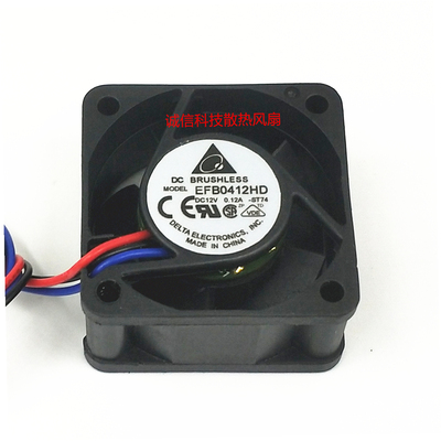 EFB0412HD 4020台达 12V 0.12A 交换机静音双滚珠服务器散热风扇