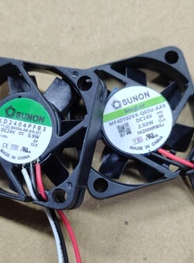 KD2404PFB3变频器风扇 4CM SUNON建准 24V MF40102VX-Q03U-AA9
