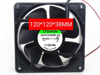 SUNON建准  KD2412AMBX-6A 12038 24V 7.2W 金属铝框 变频器风扇