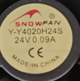 SNOWFAN Y-Y 4020H24S 24V 0.09A 4CM 4020 2线 变频器 静音风扇