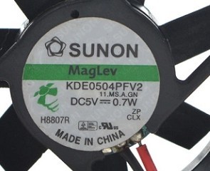 KDE0504PFV2 DC5V 0.7W SUNON 4cm 40*40*10 磁悬浮散热风扇