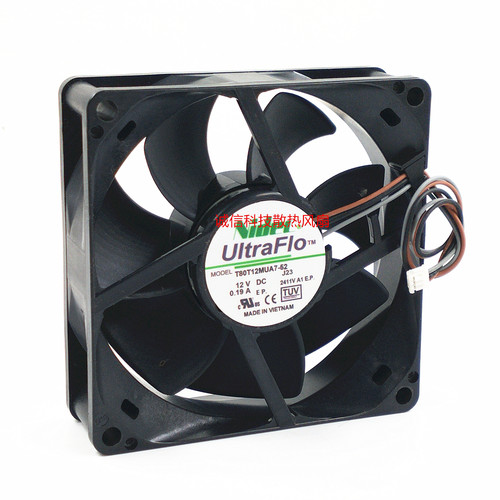 全新Nidec T80T12MUA7-52 8025 12V 0.19A 8CM 投影仪投影机风扇