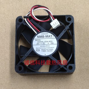 2406RL 05W 24V NMB 0.18A三线变频器风扇 6015 MAT M59 全新 M50