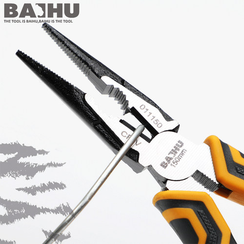 baihu尖嘴钳手工家用8寸大力