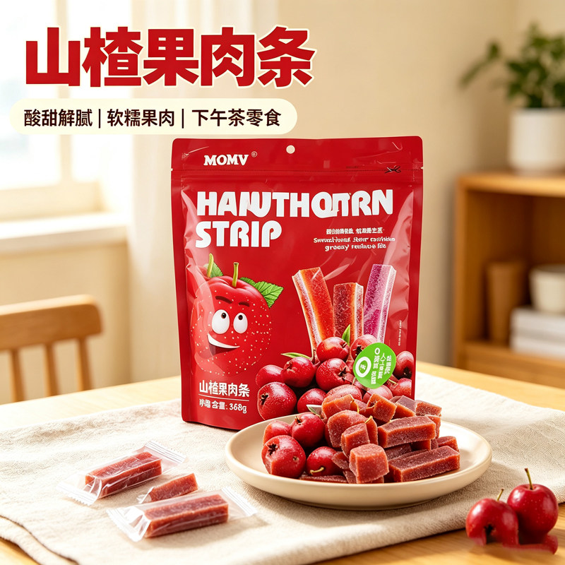 MOMV山楂果肉条综合口味图片
