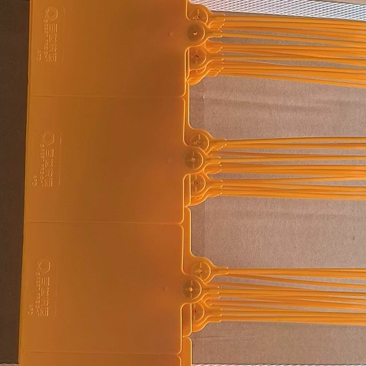 105*85百世物流挂签吊牌快运标签牌果树挂牌一体式塑料封签扎带