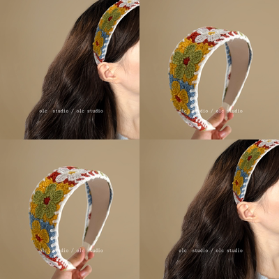 卧雪眠霜！设计感刺绣头箍！