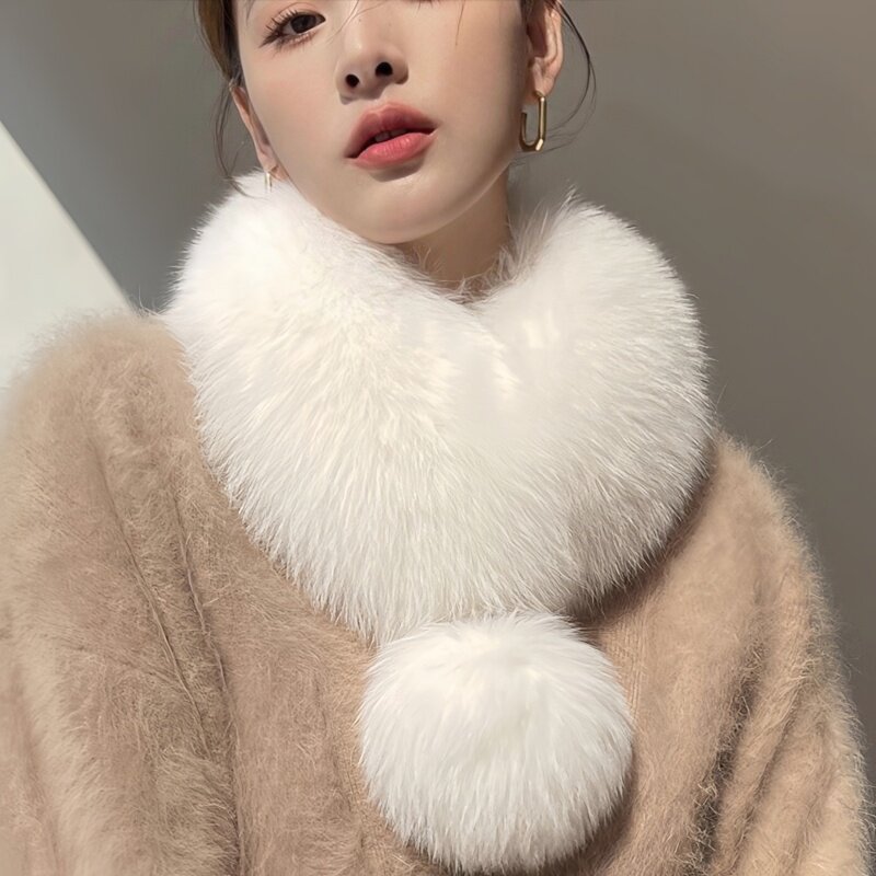 韩版仿狐狸毛围巾女秋冬百搭短款大毛球皮草高品质毛毛围脖气质,服饰配件/皮带/帽子/围巾,围巾/丝巾/披肩,淘宝优惠券,粉丝福利购,淘宝优惠卷