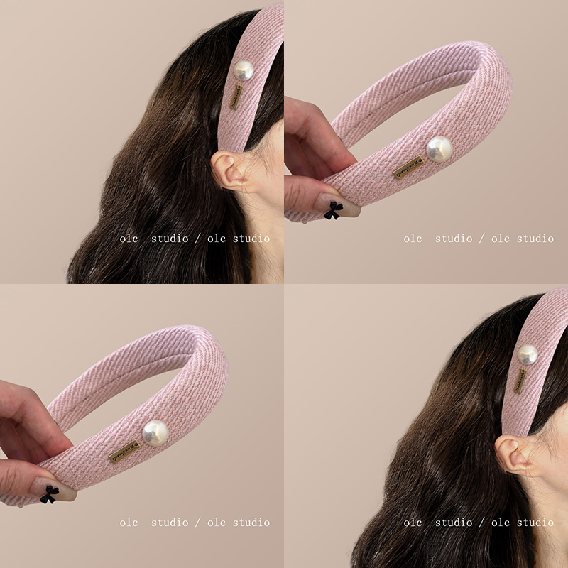 法式少女感！粉色海绵发箍