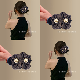 欧莱蔻2025新款【鹊桥】抓夹女高级感气质优雅半扎发抓夹丸子夹