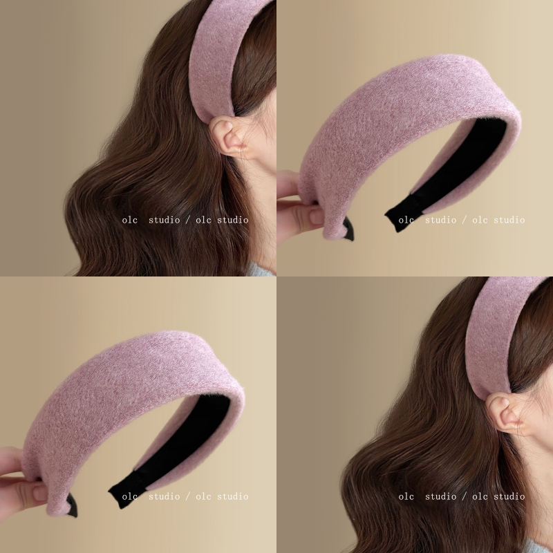 【甜莓奶冻】超柔软毛绒布艺发箍