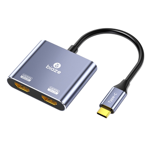 毕亚兹拓展坞typec转hdmi扩展坞usb转换器接头vga笔记本连电视投影仪适用iPad苹果MacBook电脑华为可供电