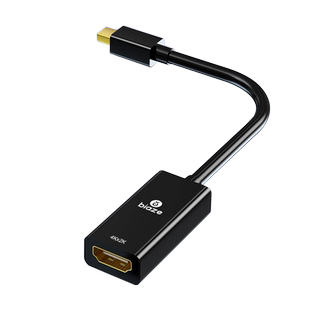 毕亚兹minidp转hdmi转接线高清4K适用苹果macbook微软surface雷电连电视显示器投影仪迷你小dp视频转换器头