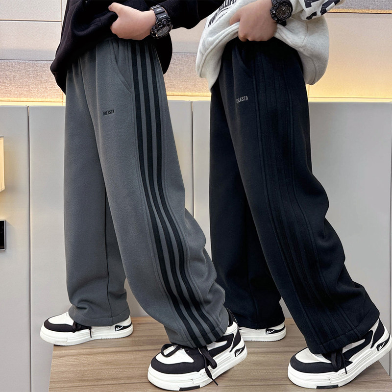 男童一体加绒裤子2025新款中大儿童秋冬装直筒裤男孩休闲长裤洋气,童装/婴儿装/亲子装,裤子,淘宝优惠券,粉丝福利购,淘宝优惠卷